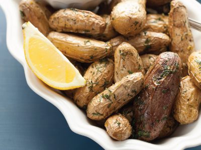 Potatoes Elevated: Baby Potatoes with Lemon Dill Sauce